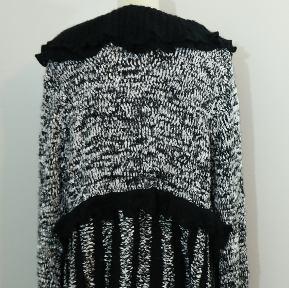 Sioni Wool Blend Ruffle Boho Cardigan Sweater - Picture 7 of 8